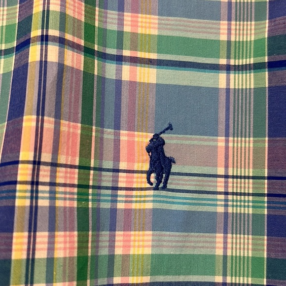 POLO RALPH LAUREN
Button-Down Collar Logo-Embroidered Checked Cotton shirt - Picture 5 of 6